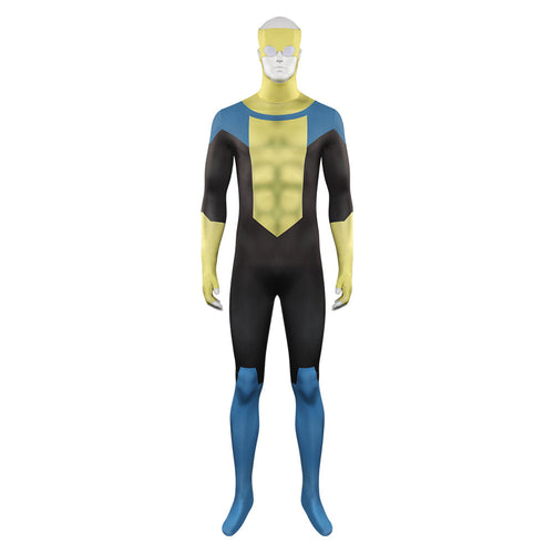 [Ready To Ship]Invincible Invincible Mark Grayson Cosplay Costume For Adult Man Yellow Jumpsuit Costumes for Halloween