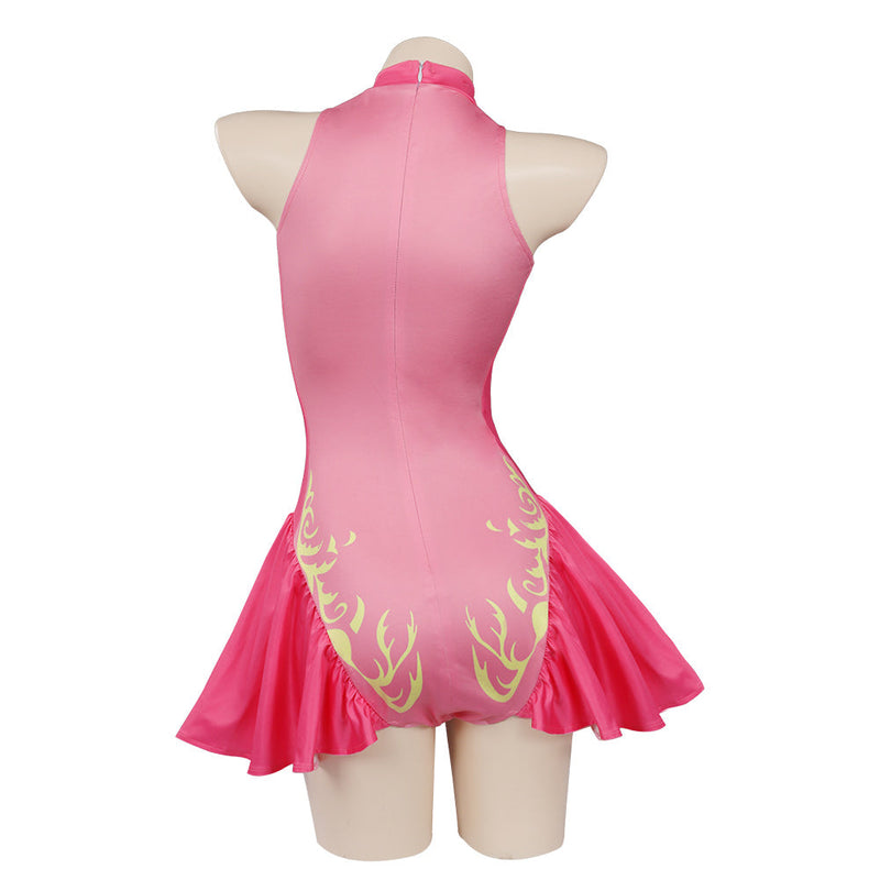 SeeCosplay Princess Peach Swimsuit Cosplay Costume Jumpsuit Swimwear Outfits