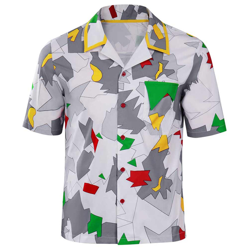 SeeCosplay Stranger Things 4 Dustin Henderson Cosplay T-shirt Short Sleeve Shirt