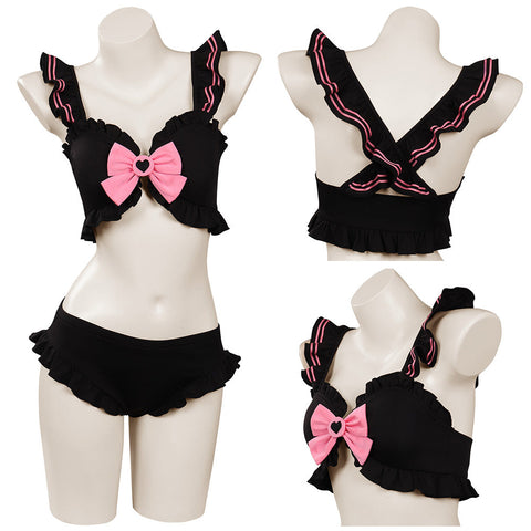 SeeCosplay Sailor Moon Chibiusa Cosplay Costumes Original Design Bikini Top Shorts Swimsuit