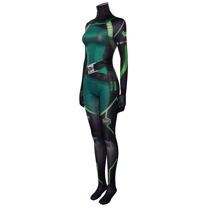 [All Sizes In Stock] VALORANT: Viper Cosplay Costume Jumpsuit Outfits Halloween Carnival Suit Female