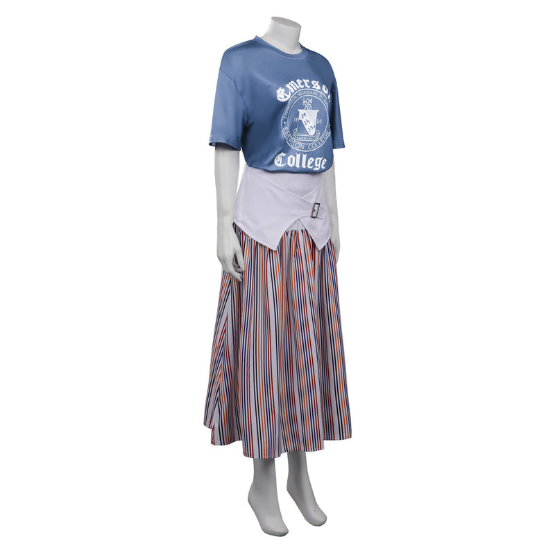 SeeCosplay Stranger Things Season 4 (2022) Nancy Wheeler Shirt Skirt Cosplay Costume Outfits Halloween Carnival Suit Female