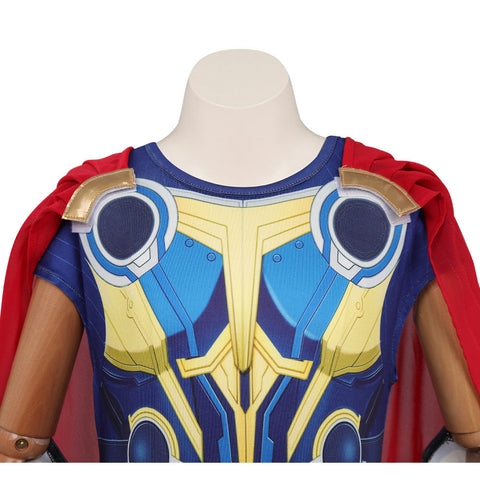 SeeCospaly Kids Children Thor: Love and Thunder (2022) Thor Cosplay Costume Jumpsuit Cloak Costumes
