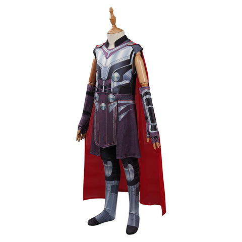 SeeCospaly Kids Children Thor: Love and Thunder Thor Cosplay Costume Jumpsuit Cloak Costumes for Halloween Carnival Suit