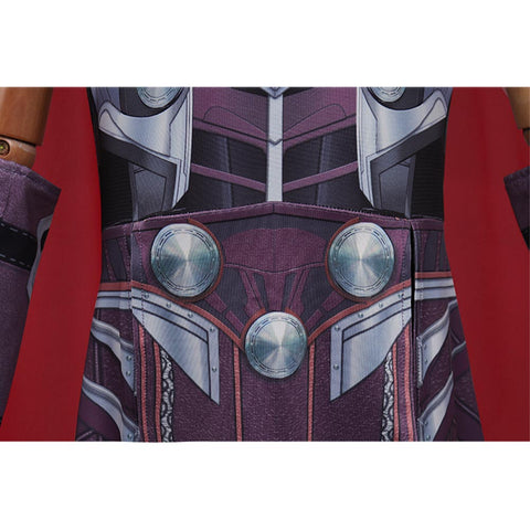 SeeCospaly Kids Children Thor: Love and Thunder Thor Cosplay Costume Jumpsuit Cloak Costumes for Halloween Carnival Suit