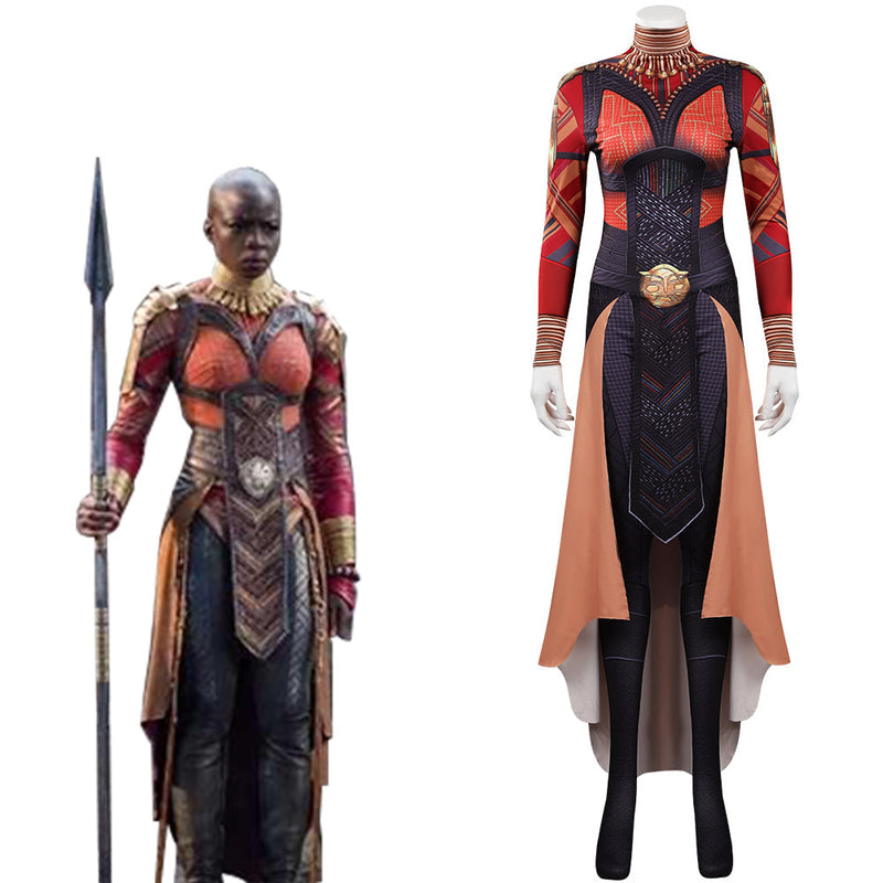 SeeCosplay Black Panther: Wakanda Forever Okoye Cosplay Kostüm Overall Outfits Halloween Karneval Anzug