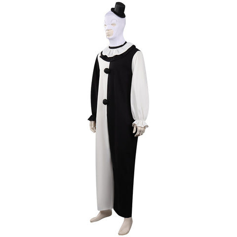 Terrifier 2:Costume Art the Clown Cosplay Costume Joker Jumpsuit Hat Outfits Halloween Costume