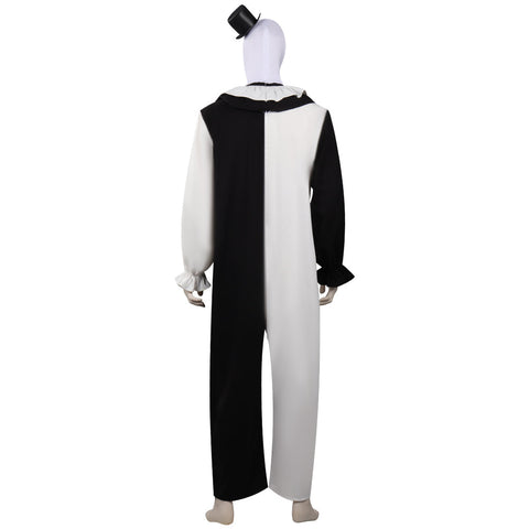 Terrifier 2:Costume Art the Clown Cosplay Costume Joker Jumpsuit Hat Outfits Halloween Costume