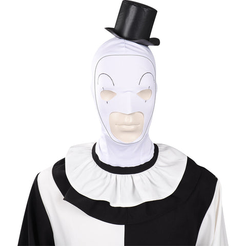Terrifier 2:Costume Art the Clown Cosplay Costume Joker Jumpsuit Hat Outfits Halloween Costume