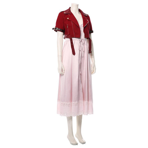 Final Fantasy: Costume Remake Aerith Gainsborough Costume For Adult Female for Halloween Cosplay Costume