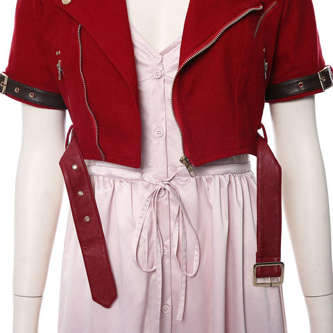 Final Fantasy: Costume Remake Aerith Gainsborough Costume For Adult Female for Halloween Cosplay Costume