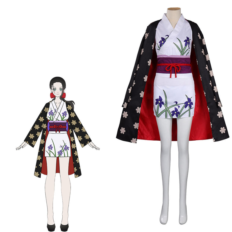 [All Size In Stock] One Piece: Onigashima Nico Robin Cosplay Costume Outfits Halloween Carnival Suit Female