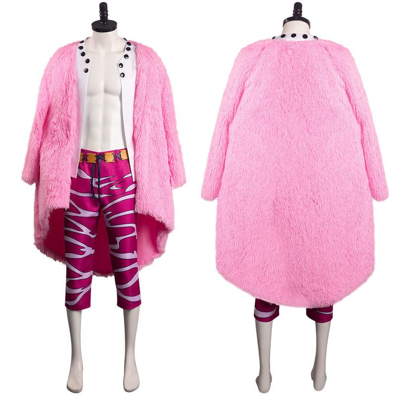 Anime One Piece:Cosutme Donquixote Doflamingo Outfits Halloween Carnival Cosplay Costume