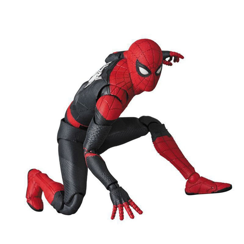 Spider-Man Costume MAFEX No.113 Heroes Expedition Spider-Man Costume Upgraded Suit Action Doll Children's Birthday Anime Gift 15cm