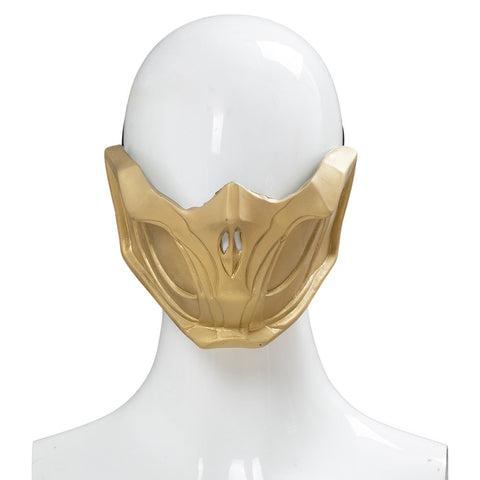 SeeCosplay Mortal Kombat 11 Scorpion Latex Face Cover Cosplay Accessories