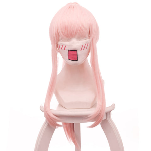 DARLING in the FRANXX:Zero Two ponytail Cosplay Wig Pink
