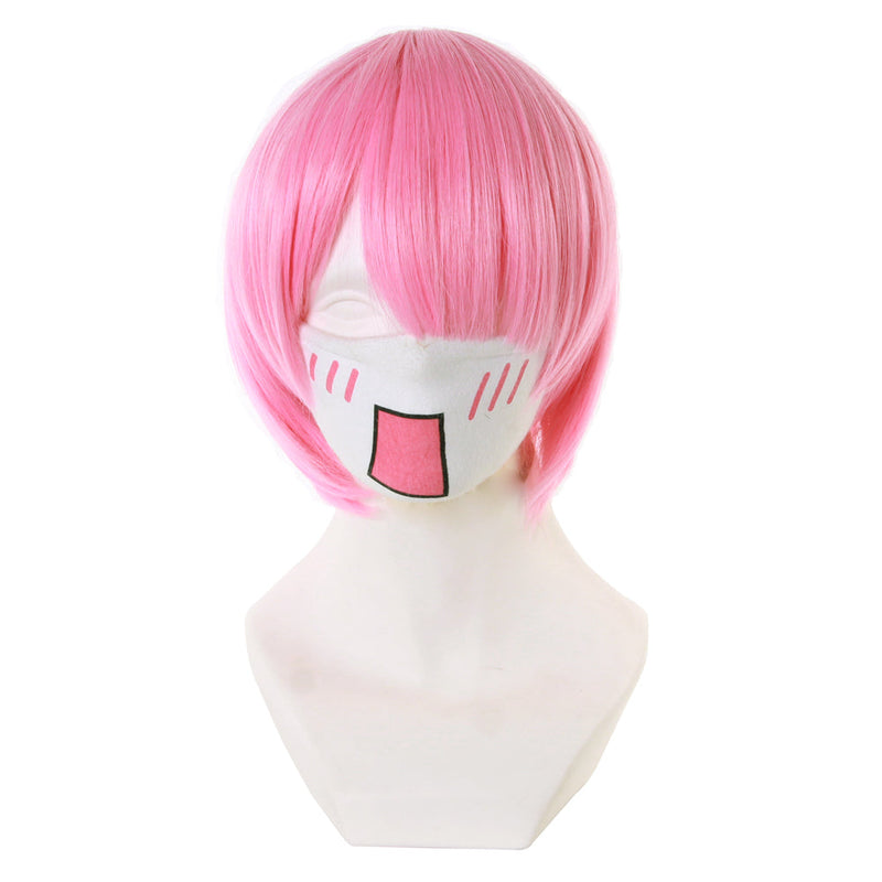 [Full In Stock] Cosplay Ram Short Pink Wig Cosplay Wigs