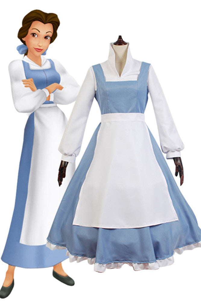 SeeCosplay Beauty and Beast the Maid Gown Apron Dress Outfit Cosplay Costume