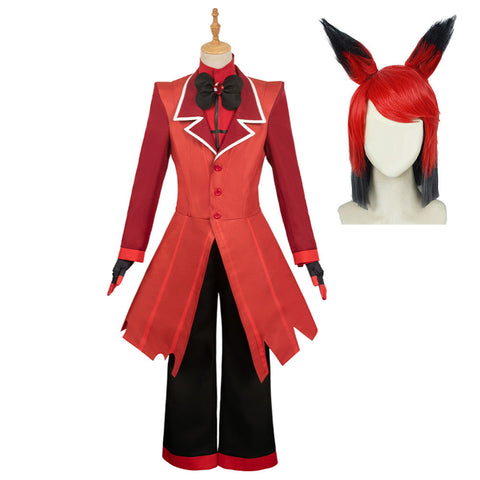 SeeCosplay Hazbin Hotel TV 2024 Red Alastor Cosplay Halloween for Carnival Cosplay Costume