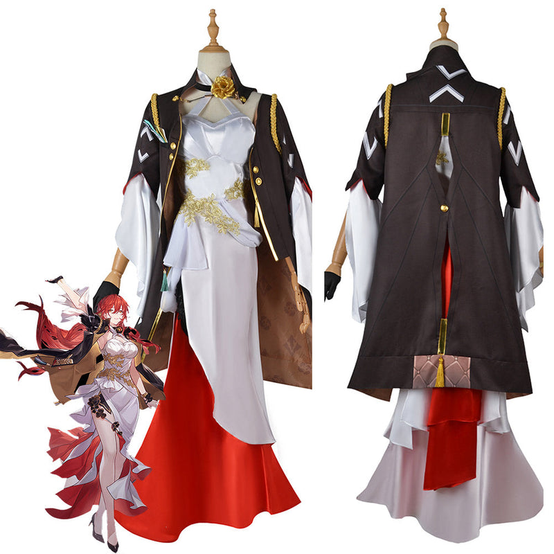 [Full In Stock] Honkai: Star Rail Himeko Cosplay Costume Outfits Halloween Carnival Party Disguise Suit Female