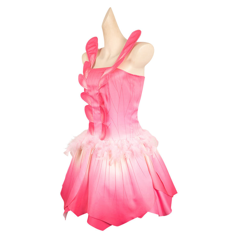 SeeCosplay 2005 Doll Fairytopia Movie Elina Pink Dress Halloween for Carnival Cosplay Costume