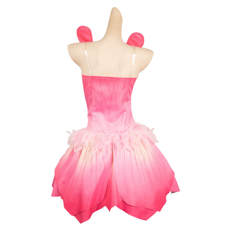 SeeCosplay 2005 Doll Fairytopia Movie Elina Pink Dress Halloween for Carnival Cosplay Costume