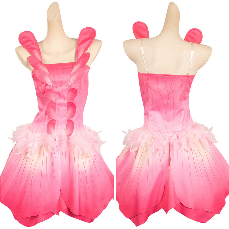 SeeCosplay 2005 Doll Fairytopia Movie Elina Pink Dress Halloween for Carnival Cosplay Costume