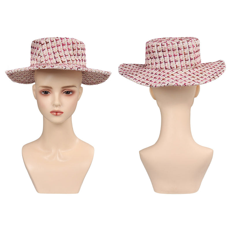 SeeCosplay 2023 Doll Movie Pink Women Hat for Carnival Halloween Cosplay Accessories