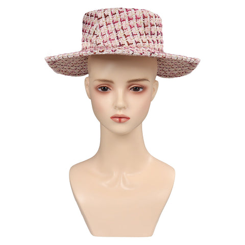 SeeCosplay 2023 Doll Movie Pink Women Hat for Carnival Halloween Cosplay Accessories