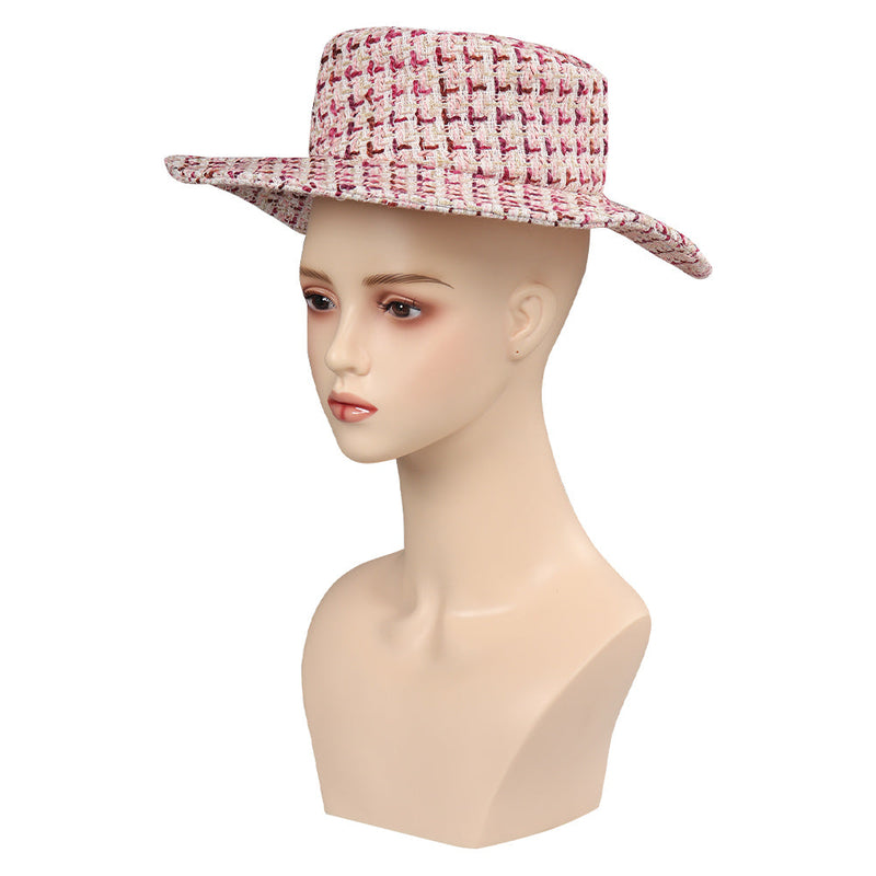 SeeCosplay 2023 Doll Movie Pink Women Hat for Carnival Halloween Cosplay Accessories