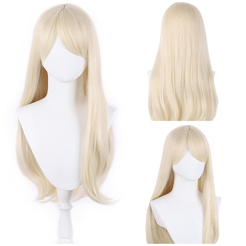 2023 Doll Movie Women Heat Resistant Synthetic Wig Hair Carnival Halloween Party Props