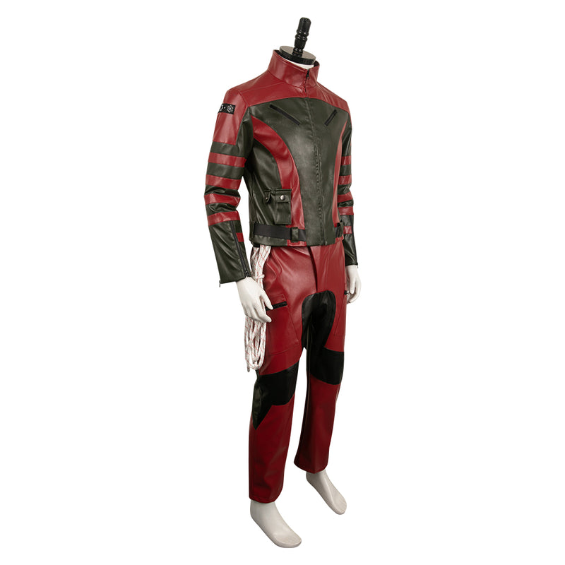 2023Movie Red One Callum Drift Red Set Outfits Cosplay Costume Halloween Carnival Suit