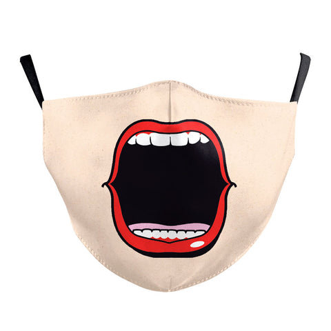 Anime-Maske Kreative personalisierte lustige große Mund-Ausdrucksmaske