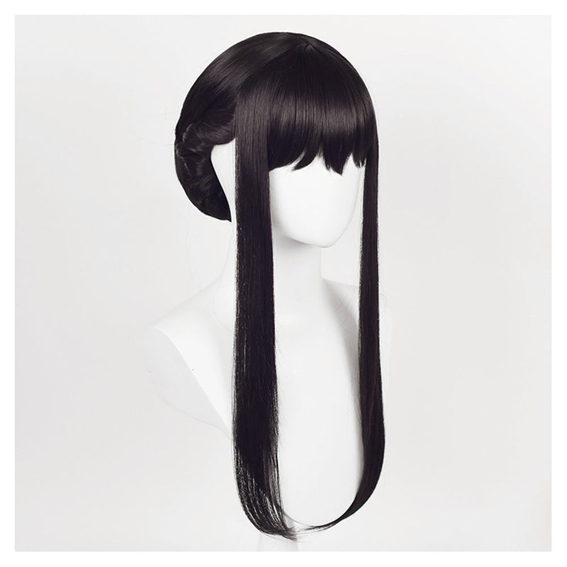 SPY :Yor Forger: Long Black Cosplay Wig Carnival Halloween Hair