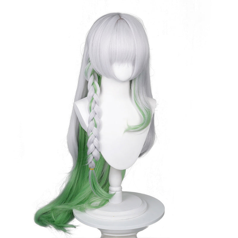 [Full In Stock] Genshin Impact: Nahida Cosplay Wig Heat Resistant Synthetic Hair Carnival Halloween Party Wig Props