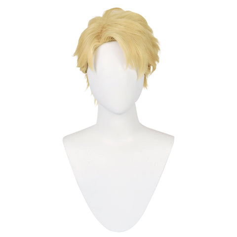 Short Blonde Cosplay Wig Halloween Party Wig
