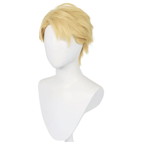 Short Blonde Cosplay Wig Halloween Party Wig