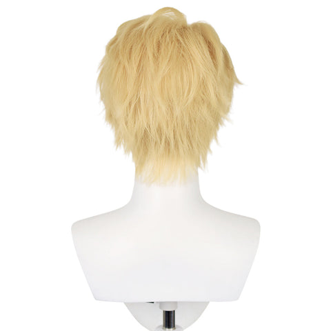 Short Blonde Cosplay Wig Halloween Party Wig
