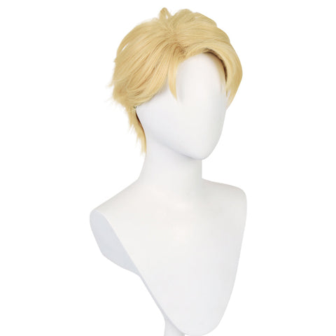 Short Blonde Cosplay Wig Halloween Party Wig