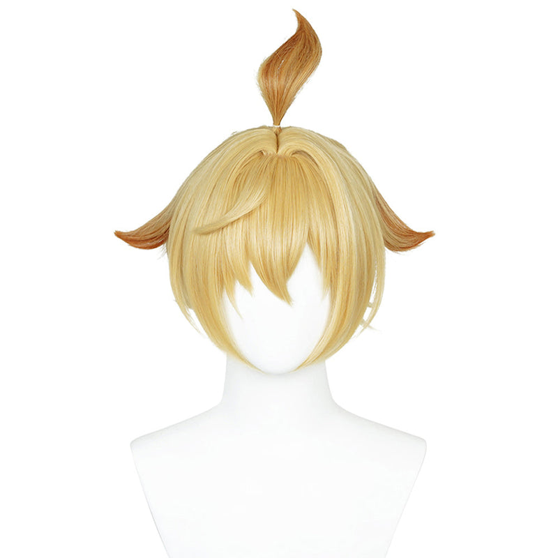 [Full In Stock] Genshin Impact: Mika Cosplay Wig Heat Resistant Synthetic Hair Carnival Halloween Party Wig Props