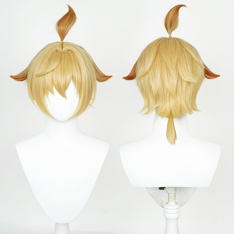 [Full In Stock] Genshin Impact: Mika Cosplay Wig Heat Resistant Synthetic Hair Carnival Halloween Party Wig Props