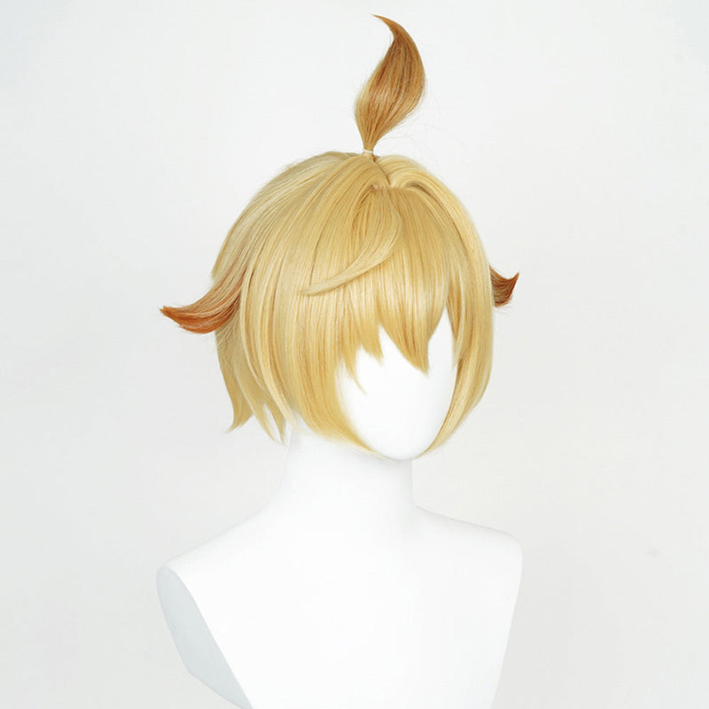 [Full In Stock] Genshin Impact: Mika Cosplay Wig Heat Resistant Synthetic Hair Carnival Halloween Party Wig Props