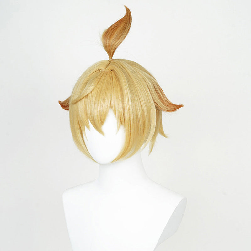 [Full In Stock] Genshin Impact: Mika Cosplay Wig Heat Resistant Synthetic Hair Carnival Halloween Party Wig Props