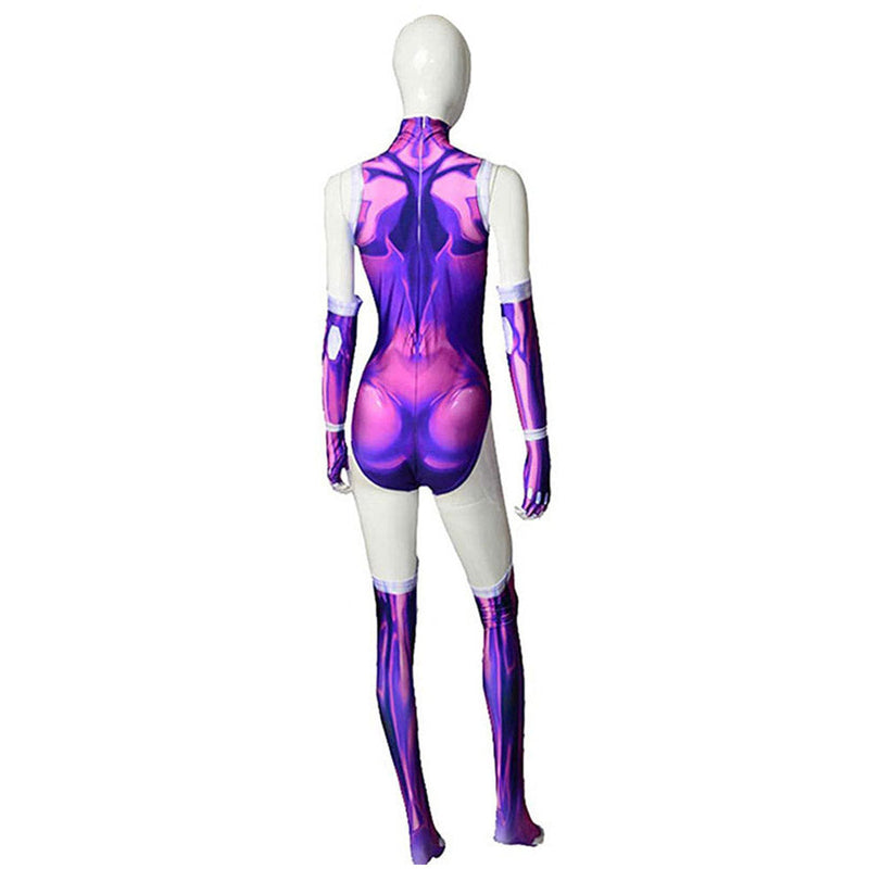 [All Sizes In Stock] Teen Titans:Costume Starfire Cosplay Costume Outfits Halloween Carnival Party Suit Female