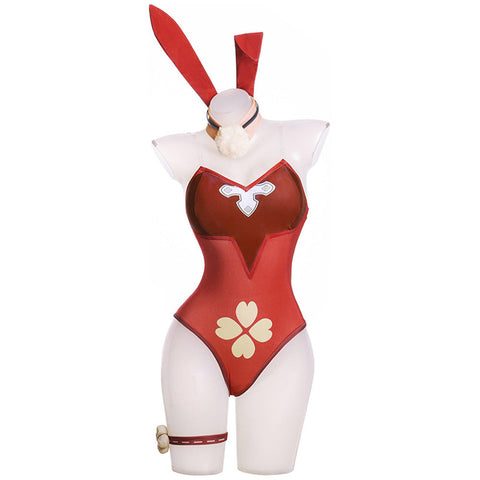 SeeCosplay Genshin Impact Klee Cosplay Costume Bunny Girls Costume Outfits for Halloween Carnival Party Suit