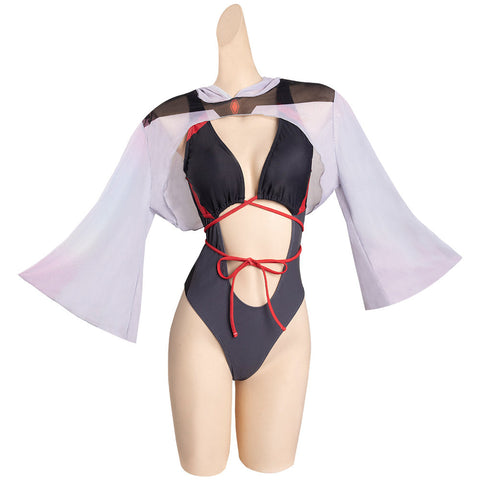 SeeCosplay Cyberpunk Edgerunnerlucy Cosplay Costume Swimsuit Cloak Outfits Halloween Carnival for Suit