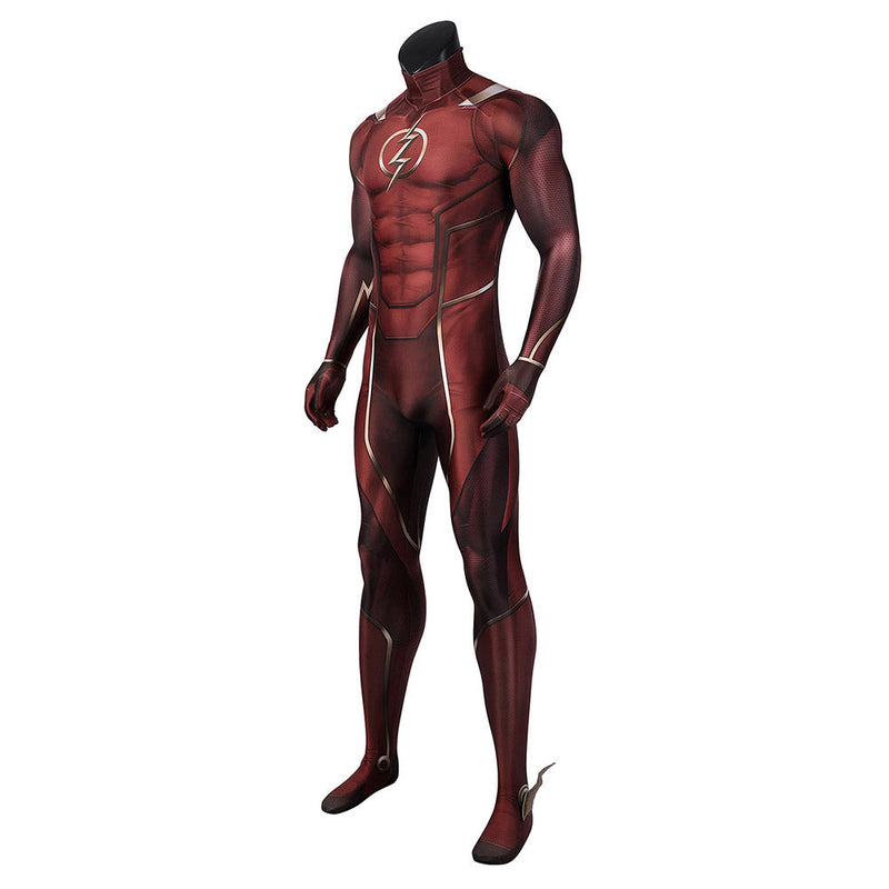 SeeCoplay The Flash Cosplay Costume Jumpsuit Outfits for Halloween Carnival Suit