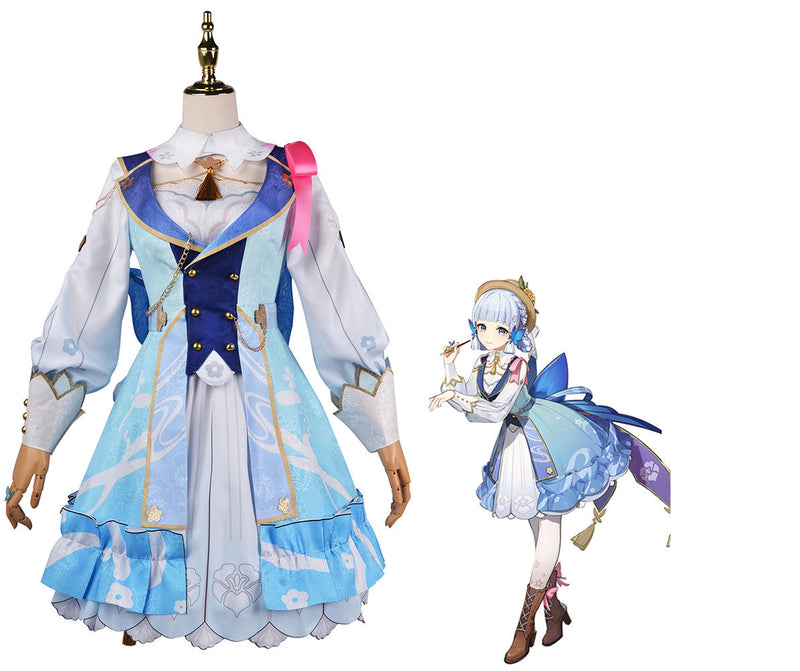 [Full In Stock] Genshin Impact: Kamisato Ayaka Cosplay CostumeCostume Outfits for Halloween Carnival Suit Female