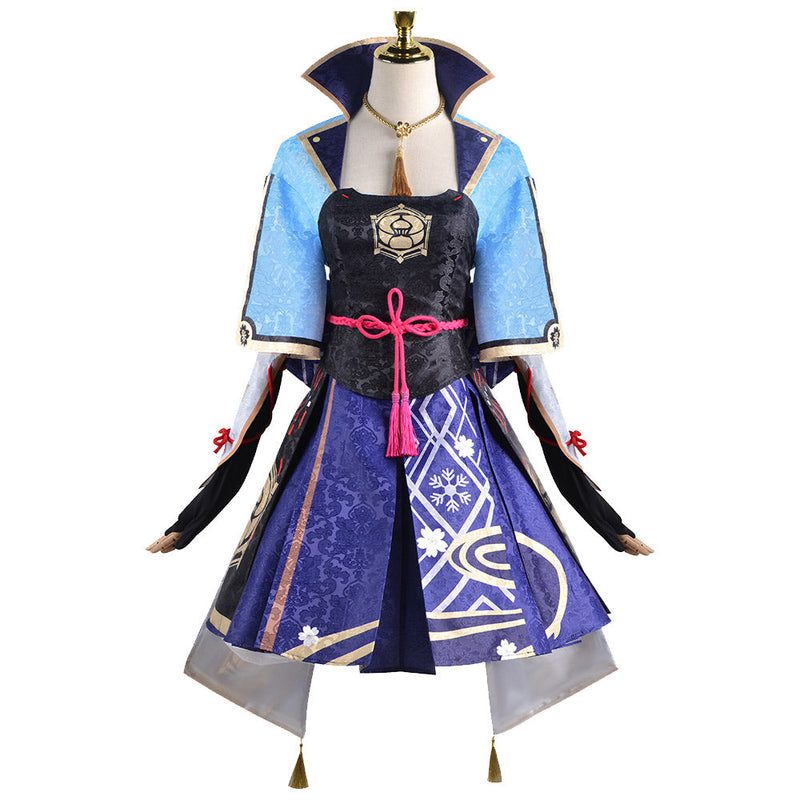 [Full In Stock] Genshin Impact： Kamisato Ayaka Cosplay Costume Costume Outfits for Halloween Carnival Suit Female