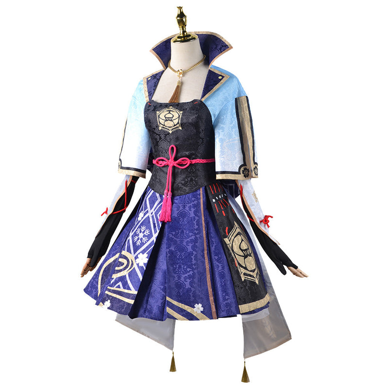 [Full In Stock] Genshin Impact： Kamisato Ayaka Cosplay Costume Costume Outfits for Halloween Carnival Suit Female